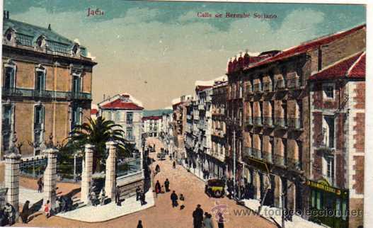 Postales: Jaen. Edici&oacute;n Anguita. Calle de Bernab&eacute; Soriano. Sin circular.