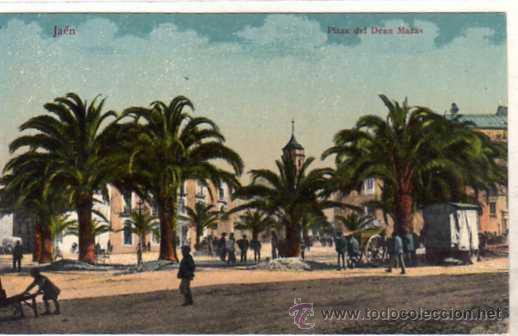 Postales: Jaen. Edici&oacute;n Anguita. Plaza del Dean Mazas. Sin circular.