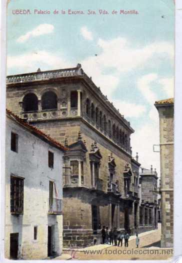 Postales: UBEDA (JAEN).- PALACIO DE LA EXCMA. SRA. VIUDA DE MONTILLA. Sin reverso. Sin circular.
