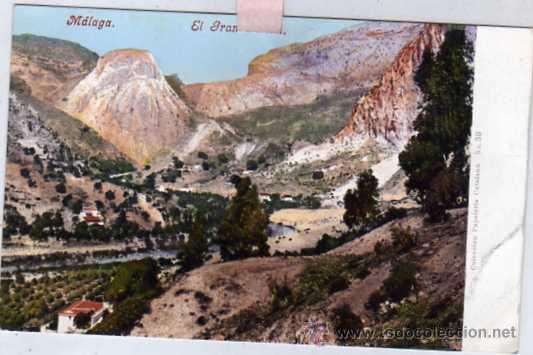 Postales: MALAGA El gran Gaitan. Papeler&iacute;a catalan n&ordm; 38 Purger 2996 Reverso sin dividir.