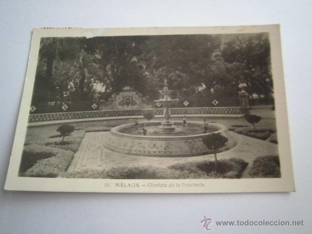 Postais: 11.-MALAGA GLORIETA DE LA PROVINCIA.CIRCULADA