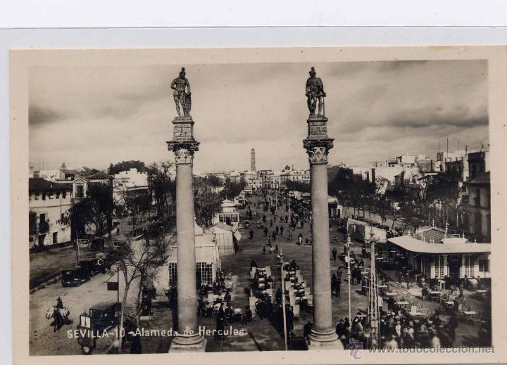 Postales: SEVILLA.- ALAMEDA DE H&Eacute;RCULES - Foto 1