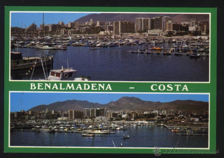 Postales: A-0212- MALAGA BENALMADENA. VISTAS. PUERTO DEPORTIVO.