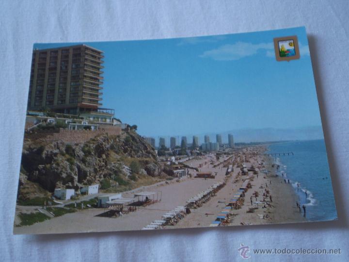 Postales: ANTIGUA POSTAL.LA ROCA Y EL BAJONDILLO.TORREMOLINOS,MALAGA.ESCUDO DE ORO,FISA.A&Ntilde;OS 60