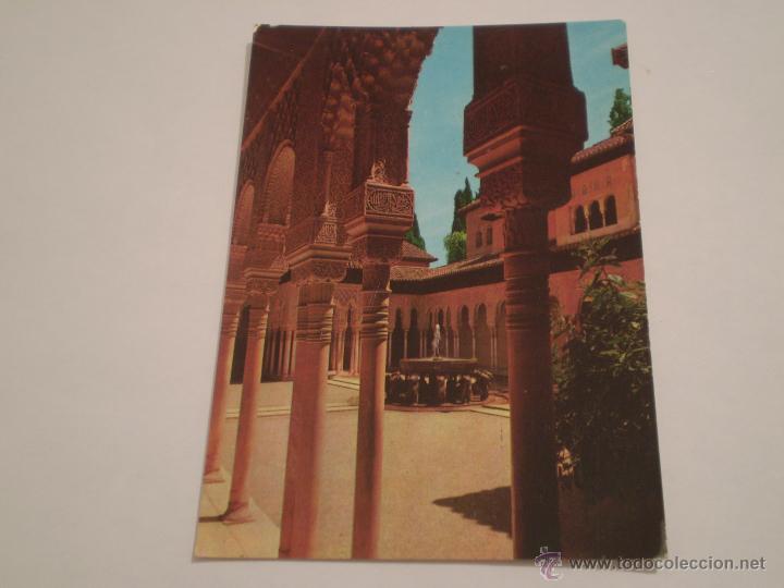 Postales: ANTIGUA POSTAL.ALHAMBRA.PATIO DE LOS LEONES.GRANADA.CUSCO.FOTOCOLOR DARVI.1964