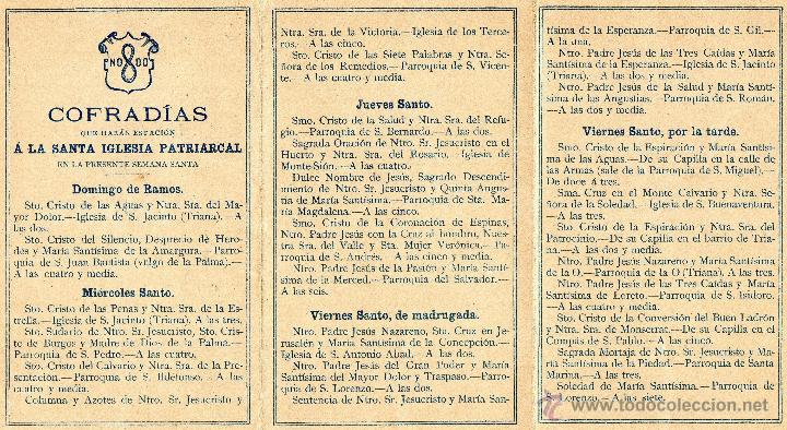 Postales: fiestas semana santa 1892 - Foto 2