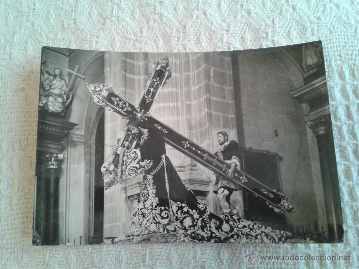 Postales: POSTAL DE JAEN, NUESTRO PADRE JESUS NAZARENO SALIENDO... A&Ntilde;OS 60