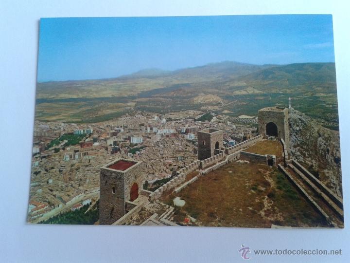 Postales: POSTAL DE JAEN, CASTILLO DE SANTA CATALINA Y VISTA PARCIAL. A&Ntilde;OS 80