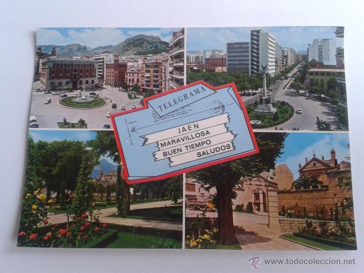 Postales: POSTAL DE JAEN. VISTAS PARCIALES DE LOS A&Ntilde;OS 80