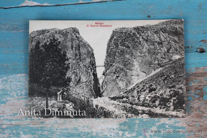 Postales: ANTIGUA POSTAL DE MALAGA - EL CHORRO ACUEDUCTO - EDIT. DOMINGO DEL RIO - NO CIRCULADA - EN PERFECTO
