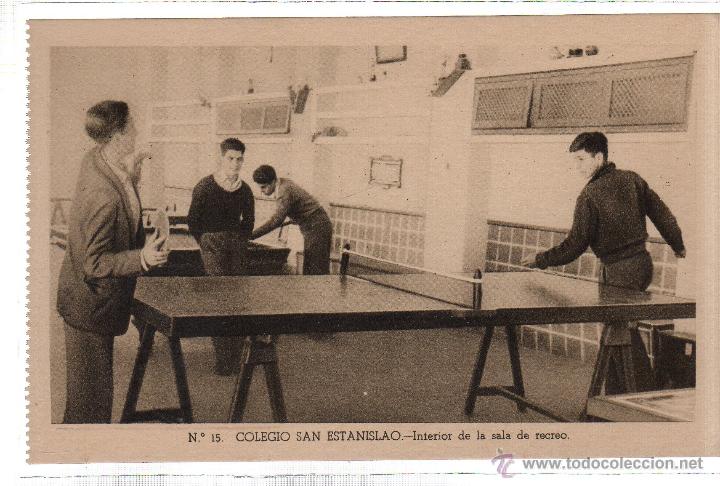 Postkarten: TARJETA POSTAL DE MALAGA. COLEGIO SAN ESTANISLAO. INTERIO DE LA SALA DE RECREO. N&ordm;15