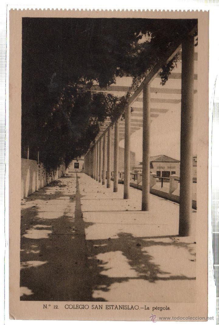 Postkarten: TARJETA POSTAL DE MALAGA. COLEGIO SAN ESTANISLAO. LA PERGOLA. N&ordm; 12