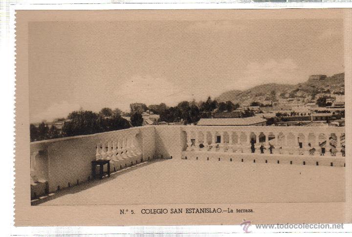 Postkarten: TARJETA POSTAL DE MALAGA. COLEGIO SAN ESTANISLAO. LA TERRAZA. N&ordm; 5.