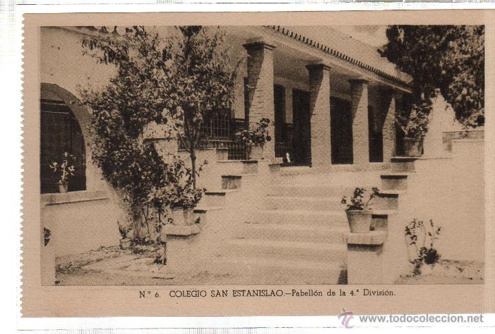 Postkarten: TARJETA POSTAL DE MALAGA. COLEGIO SAN ESTANISLAO. PABELLON DE LA 4&ordm; DIVISION. N&ordm; 6.