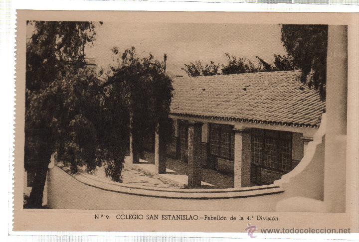 Postkarten: TARJETA POSTAL DE MALAGA. COLEGIO SAN ESTANISLAO. PABELLON DE LA 4&ordm; DIVISION. N&ordm; 9.