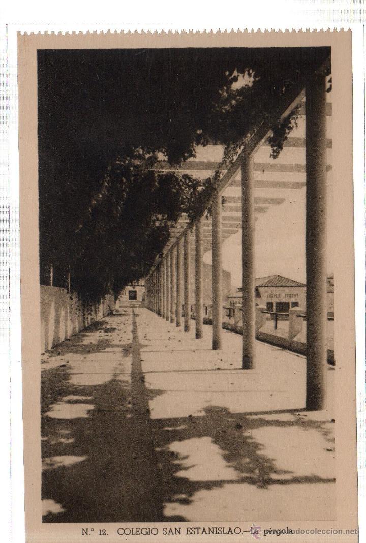 Postkarten: TARJETA POSTAL DE MALAGA. COLEGIO SAN ESTANISLAO. LA PERGOLA. N&ordm; 12