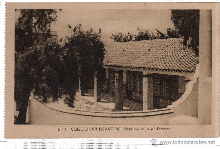 Postkarten: TARJETA POSTAL DE MALAGA. COLEGIO SAN ESTANISLAO. PABELLON DE LA 4&ordm; DIVISION. N&ordm; 9.
