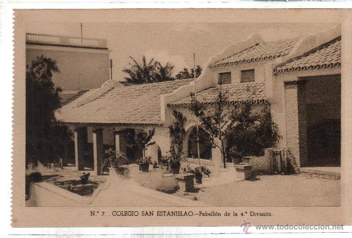 Postkarten: TARJETA POSTAL DE MALAGA. COLEGIO SAN ESTANISLAO. PABELLON DE LA 4&ordm; DIVISION. N&ordm; 7.