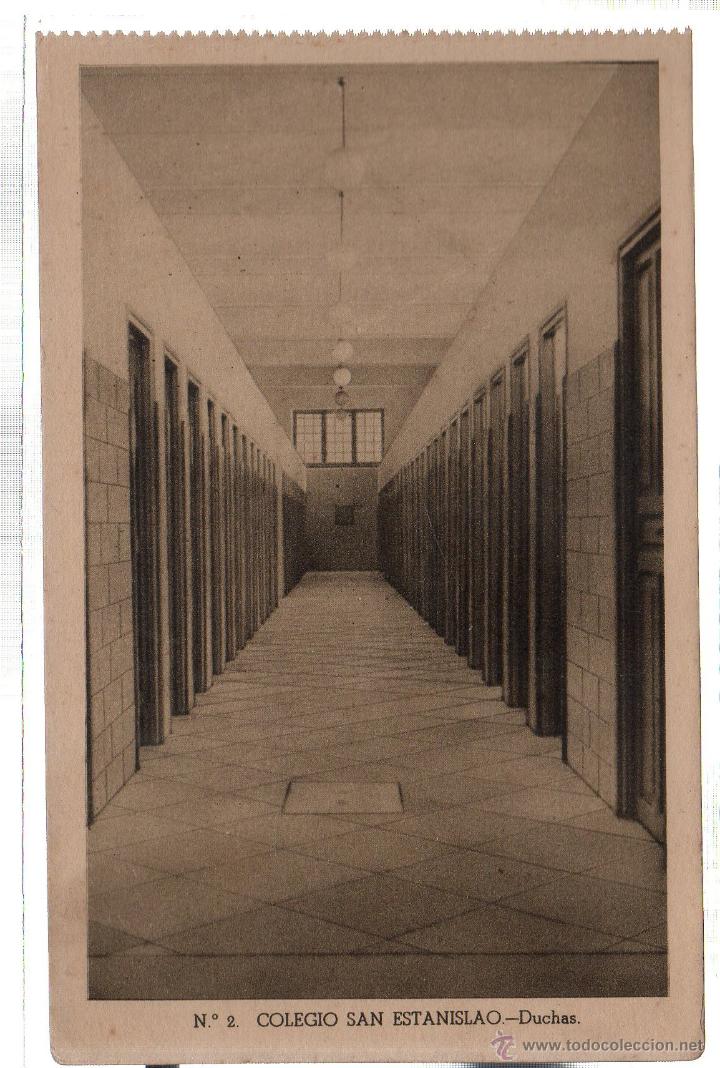 Postkarten: TARJETA POSTAL DE MALAGA. COLEGIO SAN ESTANISLAO. DUCHAS. N&ordm; 2.
