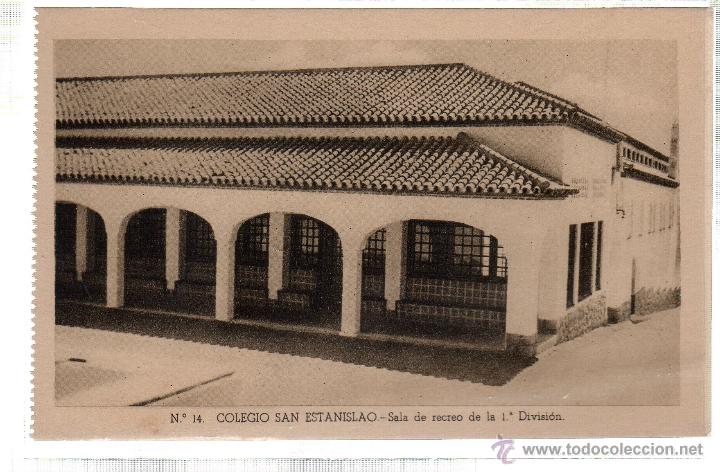 Postkarten: TARJETA POSTAL DE MALAGA. COLEGIO SAN ESTANISLAO. SALA DE RECREO DE LA 1&ordf; DIVISION. N&ordm; 14.