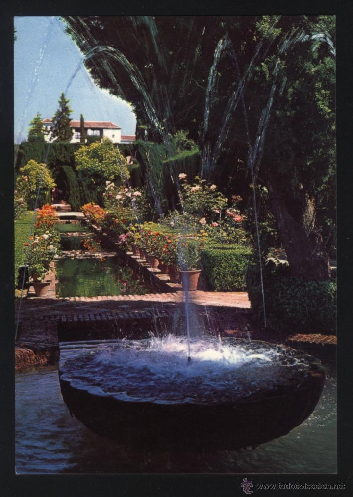 Postales: A-0347- GRANADA. JARDINES DEL GENERALIFE. - Foto 1