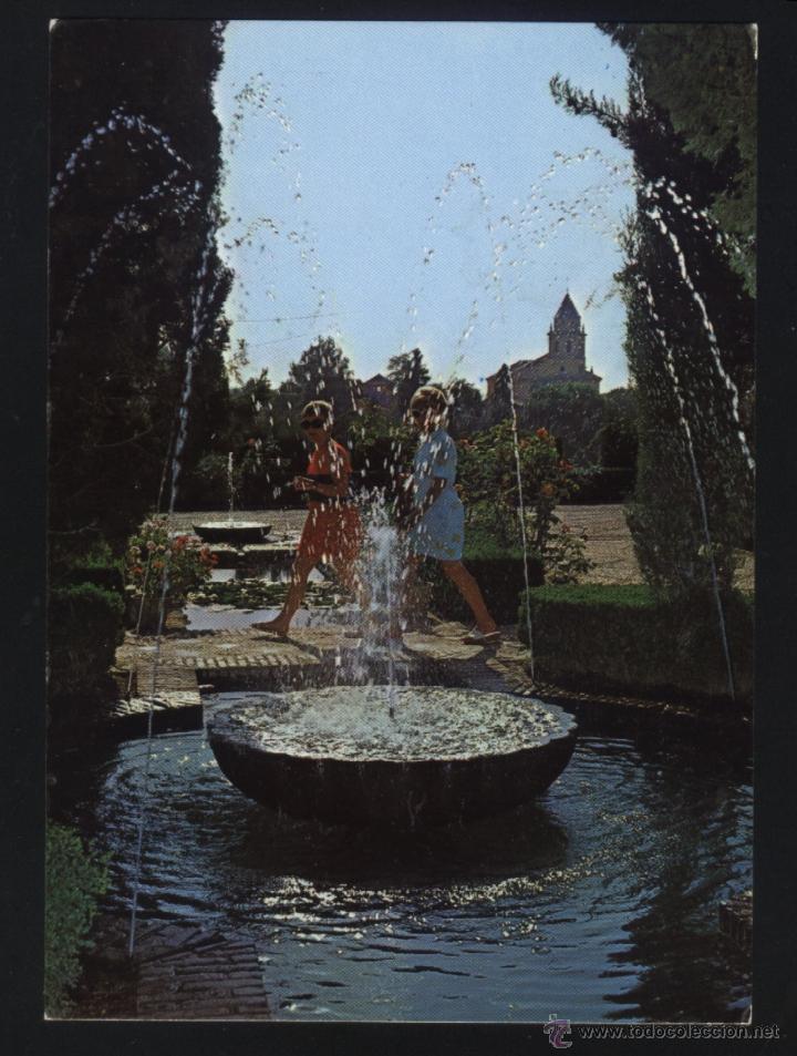 Postales: A-0361- GRANADA. JARDINES DEL GENERALIFE - Foto 1