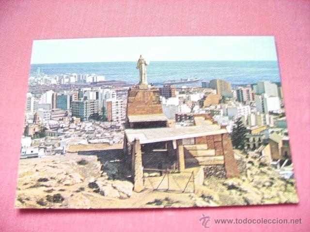 Postales: ALMERIA    MONUMENTO DEL SAGRADO CORAZON  VISTA PARCIAL