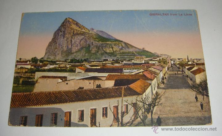 Postales: Postal. GIBRALTAR desde la Linea de la Concepci&oacute;n. - Foto 1