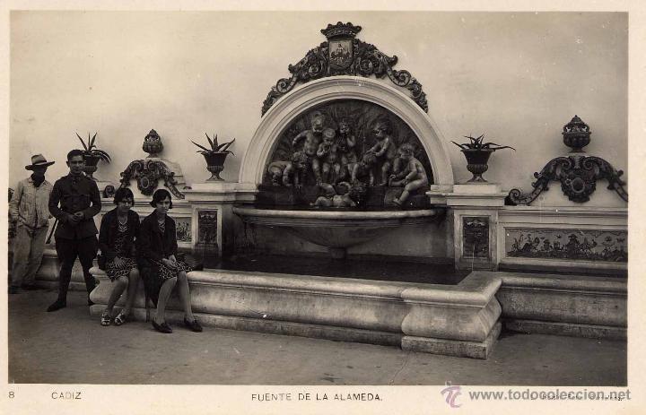 Postales: C&Aacute;DIZ.- FUENTE DE LA ALAMEDA