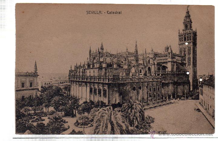 Postales: TARJETA POSTAL DE SEVILLA. CATEDRAL. - Foto 1