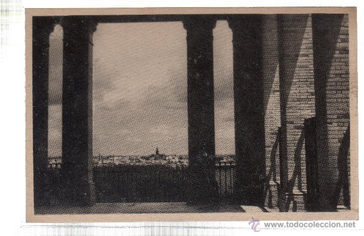 Postcards: TARJETA POSTAL DE SEVILLA. VISTA DE SEVILLA DESDE EL PORTICO DEL MONUMENTO DEL SAGRADO CORAZON.