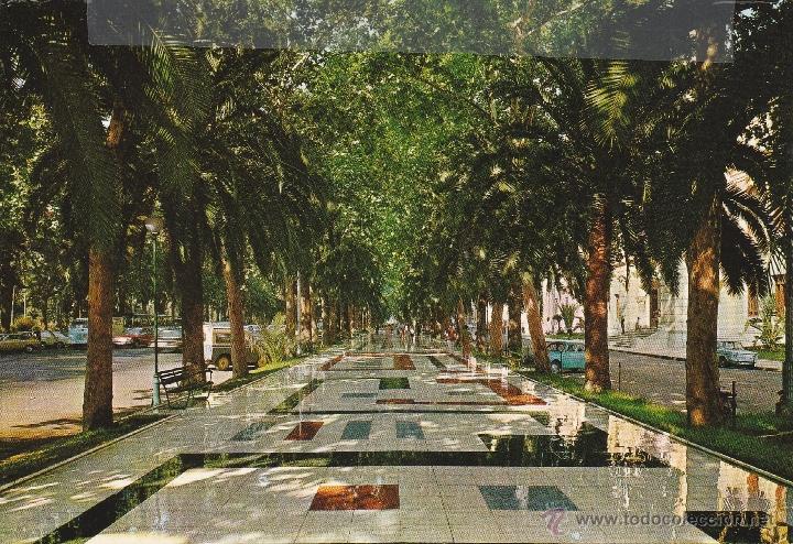 Postales: N&ordm; 13668 POSTAL MALAGA VISTA PARCIAL DEL PARQUE