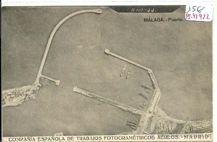 Postales: (PS-41922)POSTAL DE MALAGA-COMPA&Ntilde;IA ESPA&Ntilde;OLA DE TRABAJOS FOTOGRAMETRICOS AEREOS