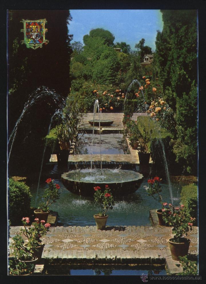 Postales: A-0744- GRANADA. GENERALIFE. - Foto 1