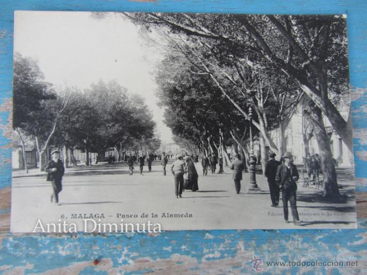 Postales: ANTIGUA POSTAL DE MALAGA - PASEO DE LA ALAMEDA - EN PERFECTO ESTADO - NO CIRCULADA -