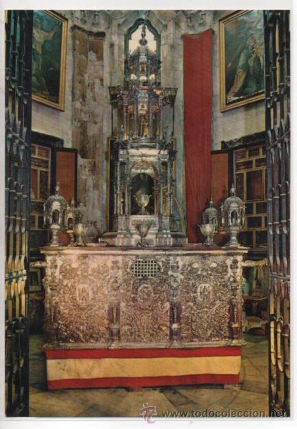 Postales: CADIZ N&ordm; 35 .- CATEDRAL.- MONUMENTAL CUSTODIA PROCESIONAL DEL CORPUS .- EDICIONES SICILIA