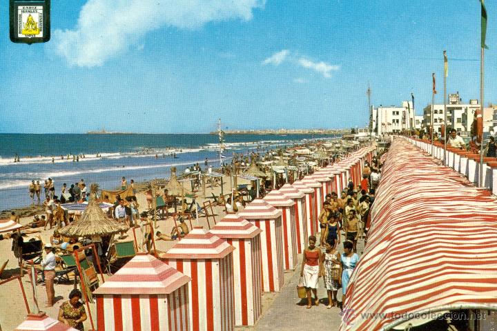 Postales: Cadiz playa de la victoria