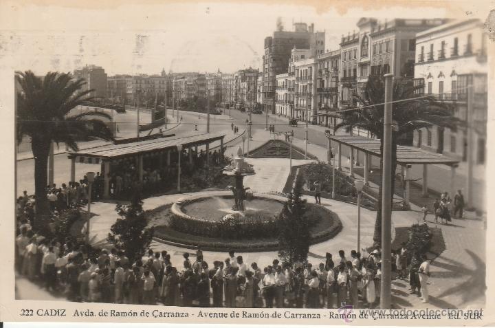 Postales: N&ordm; 16328 POSTAL CADIZ AVENIDA DE RAMON DE CARRANZA
