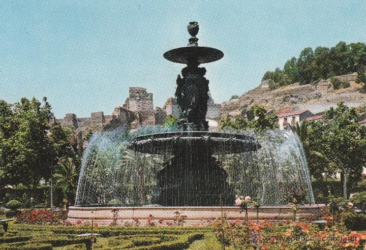 Postales: N&ordm; 17120 POSTAL MALAGA FUENTE MONUMENTAL DEL PARQUE