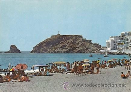 Postales: ALMU&Ntilde;ECAR - PLAYA ALTILLO - N&ordm; 619 - ED. GALLEGOS - A&Ntilde;O 1967  - ESCRITA -