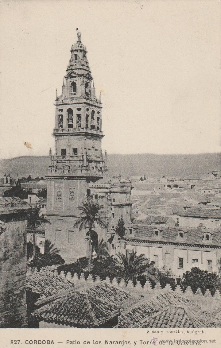 Postales: N&ordm; 18890 POSTAL CORDOBA PATIO DE LOS NARANJOS Y TORRE DE LA CATEDRAL