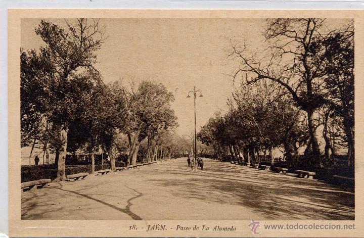 Postales: JA&Eacute;N.- PASEO DE LA ALAMEDA