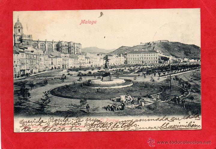 Postales: malaga. el parque. nogueroles