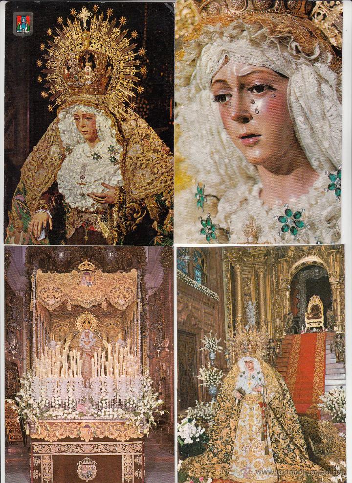 Postales: 4 POSTALES DE LA VIRGEN DE LA ESPERANZA. MACARENA