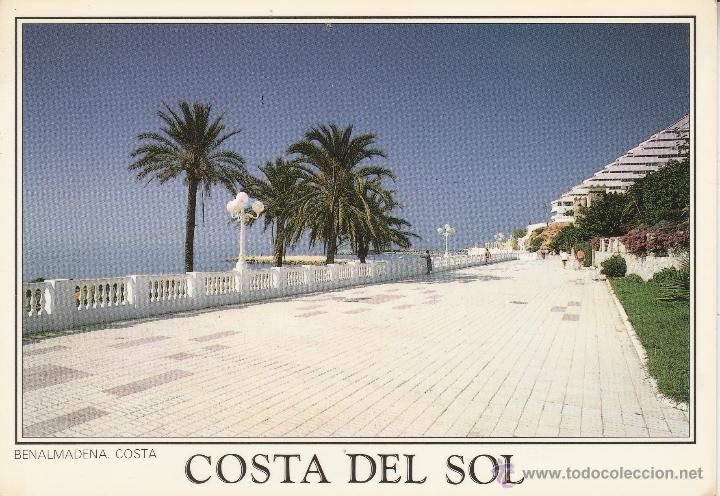 Postales: N&ordm; 22154 POSTAL PASEO MARITIMO BENALMADENA COSTA MALAGA