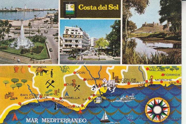 Postales: N&ordm; 22169 POSTAL COSTA DEL SOL MALAGA