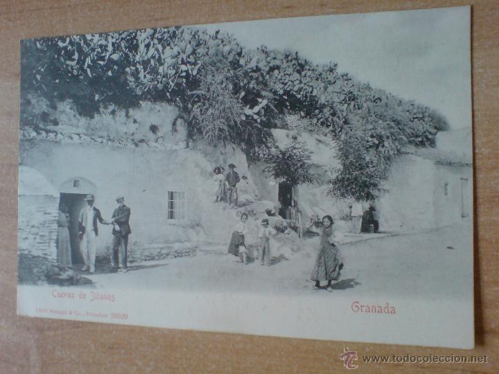 Postales: postal granada - cuevas de jitanos GITANOS - Foto 1