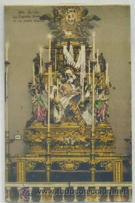 Postales: POSTAL ANTIGUA DE SEVILLA. LA SAGRADA MORTAJA. P. DE SANTA MARINA N&ordm; 506 P-ANSE-1545