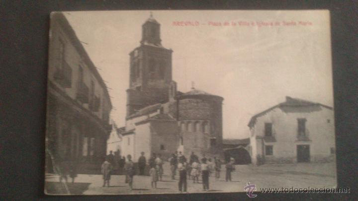 Postales: AREVALO, AVILA, PLAZA DE LA VILLA E IGLESIA DE SANTA MARIA