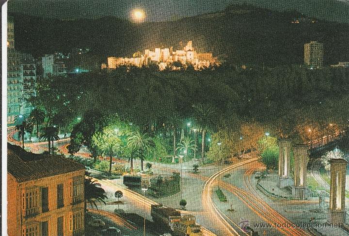 Postales: N&ordm; 23231 POSTAL MALAGA EL PARQUE Y LA ALCAZABA